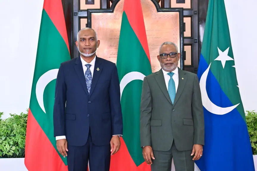 މަޖިލީހުގެ ރައީސް އަބްދުއްރަހީމް އަދި ރައީސް މުޢިއްޒު