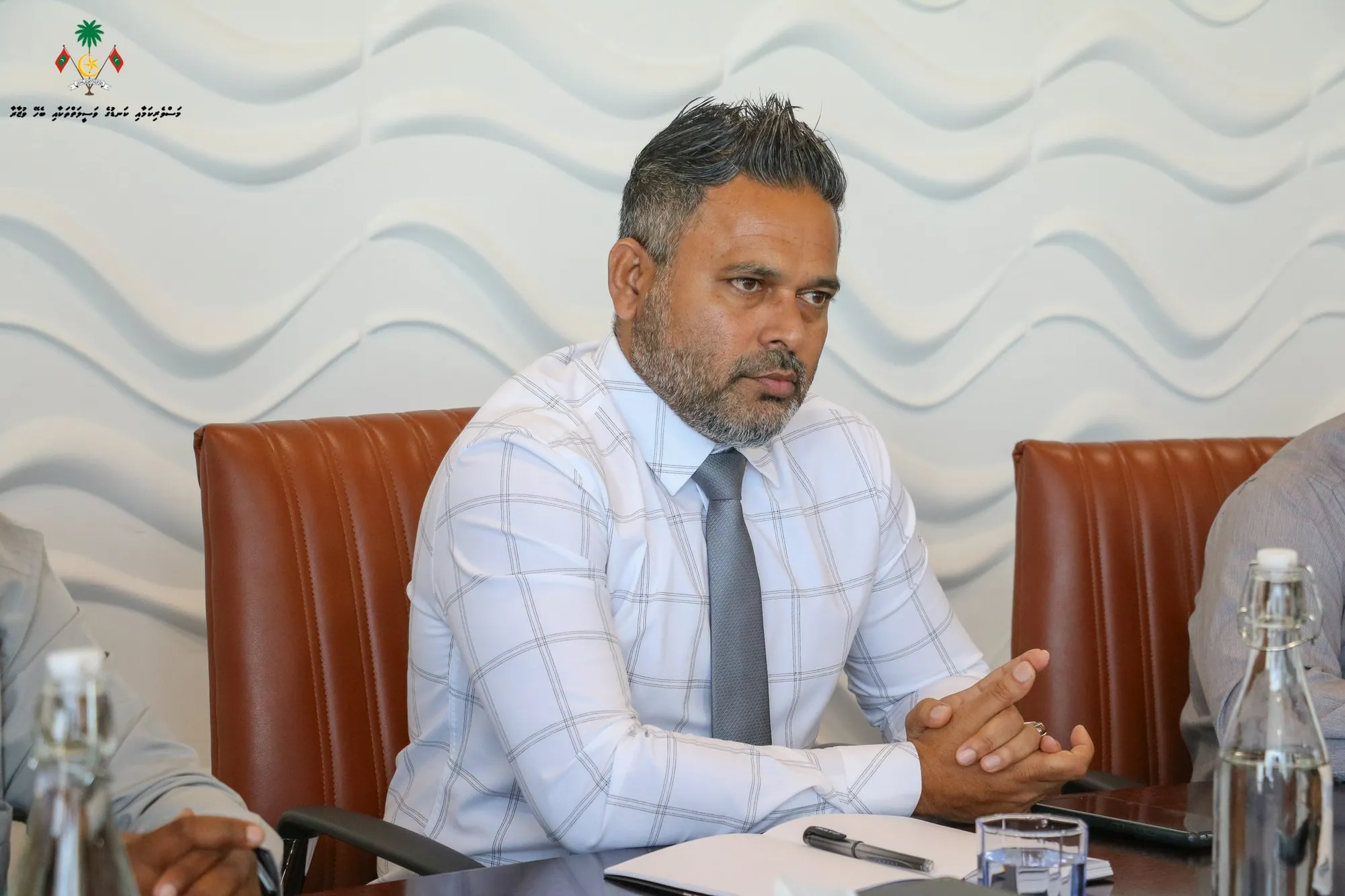 މަސްވެރިކަމާއި ކަނޑުގެ ވަސީލަތްތަކާއިބެހޭ ވުޒާރާގެ ވަޒީރު އަހުމަދު ޝިޔާމް-- ފޮޓޯ/މަސްވެރިކަމާބެހޭ ވުޒާރާ