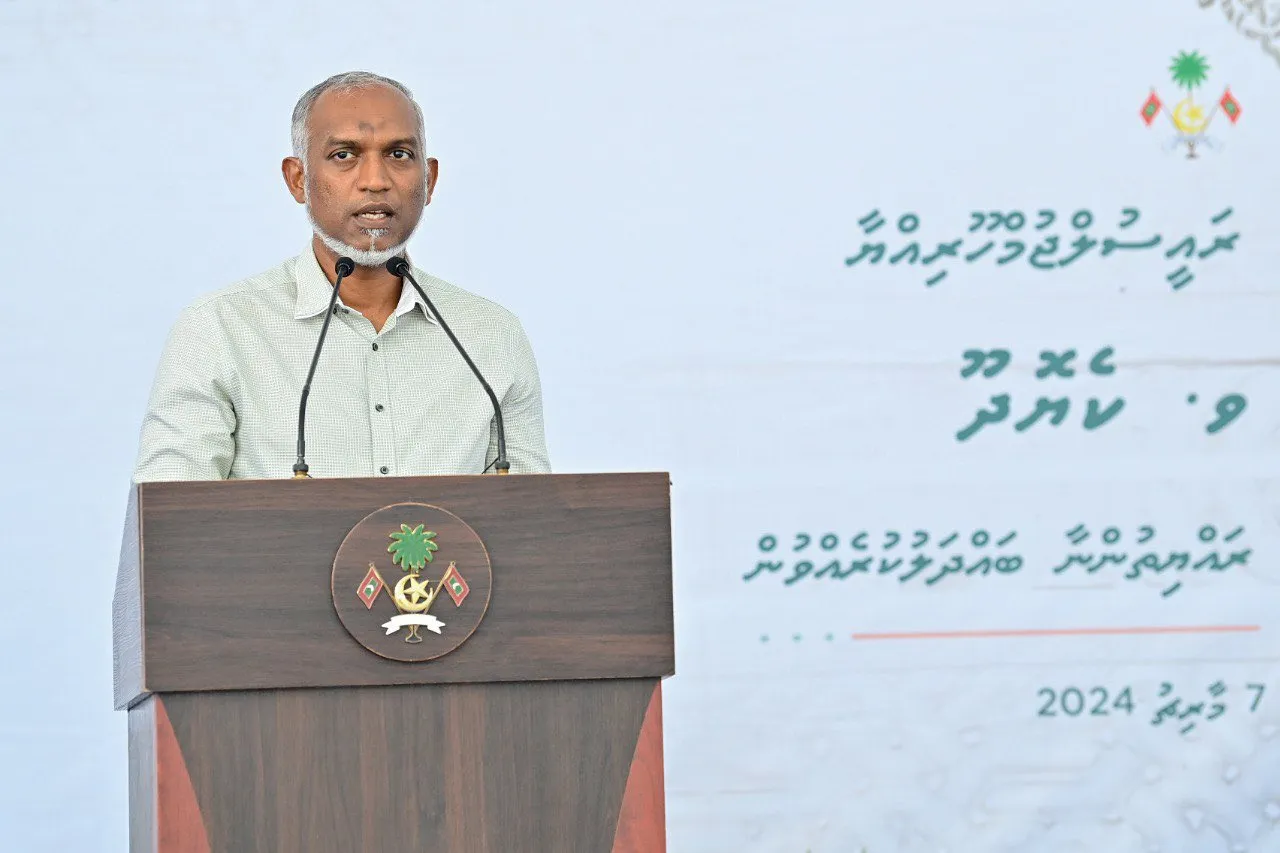 ކެޔޮދޫ ޖަލްސާގައި ރައީސުލްޖުމްހޫރިއްޔާ ވާހަކަ ދައްކަވަނީ--ފޮޓޯ/ރައީސް އޮފީސް
