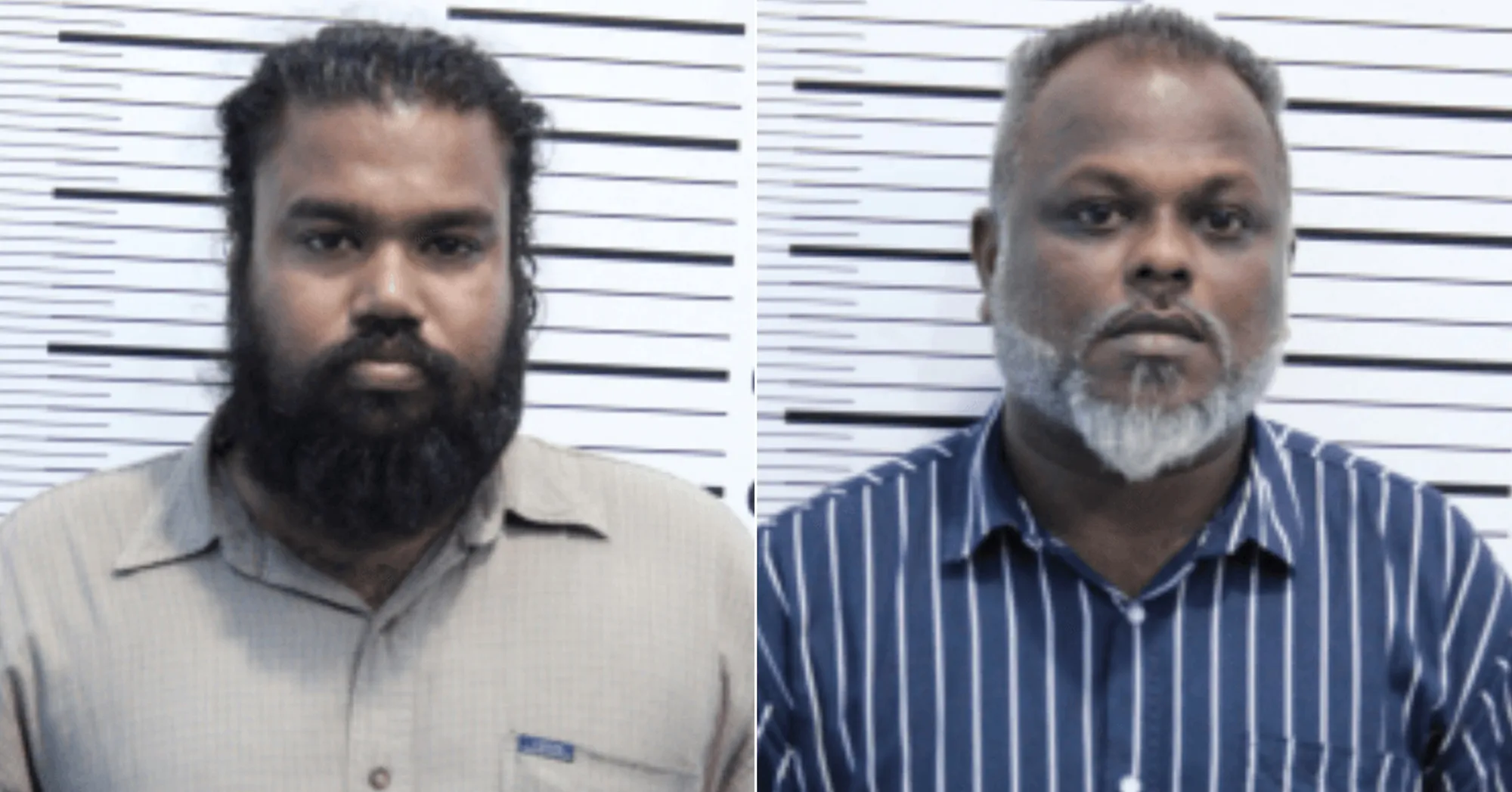 ހައްޔަރު ކުރި ހަތަރު މީހުންގެ ތެރެއިން ބަންދުކުރި ދެ މީހުން - ފޮޓޯ: ޕޮލިސް