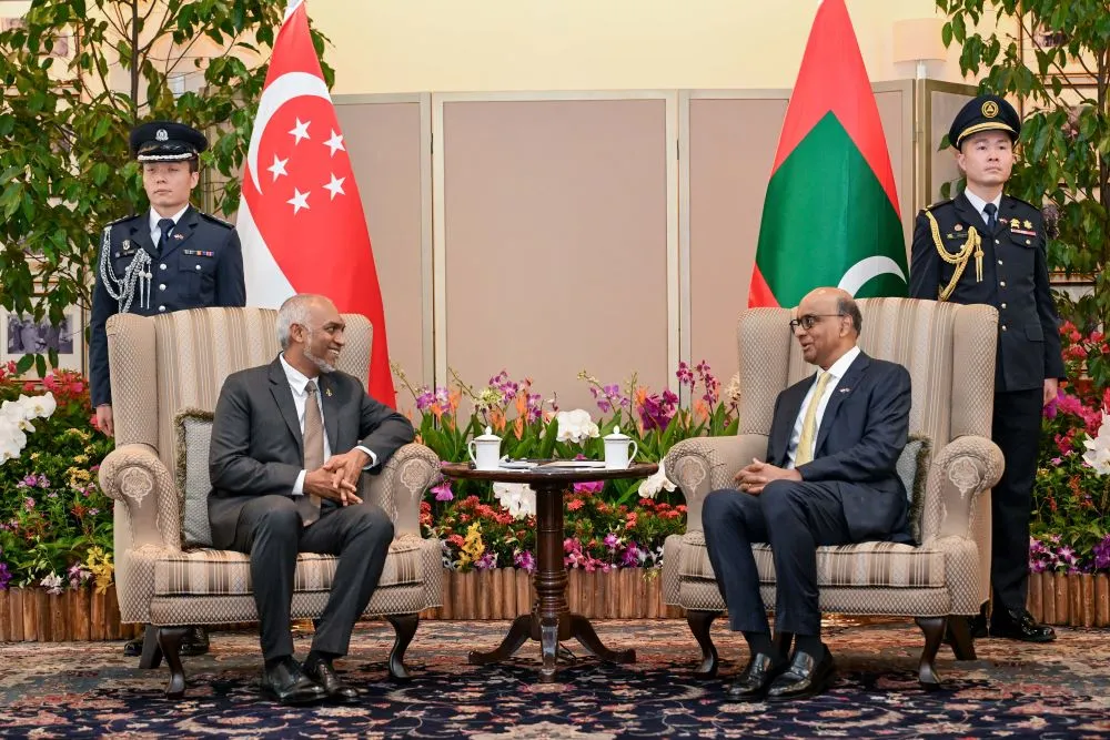 President Dr. Muizzu and Singaporean President Tharman Shanmugaratnam