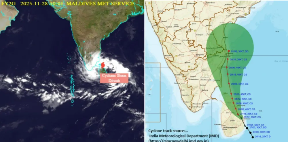 Cyclone Ditwah  (Photo/Maldives MET)