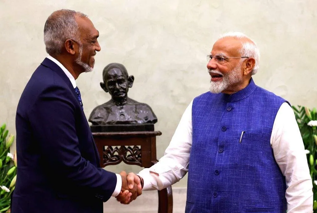 President Dr. Muizzu and Indian PM Narendra Modi  (Photo/IANS)