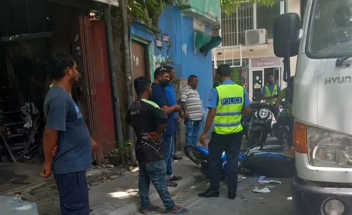 ވެމްކޯ އުޅަނދަކުން ސައިކަލެއްގައި ޖެހި އެކްސިޑެންޓެއް ހިނގައިފި
