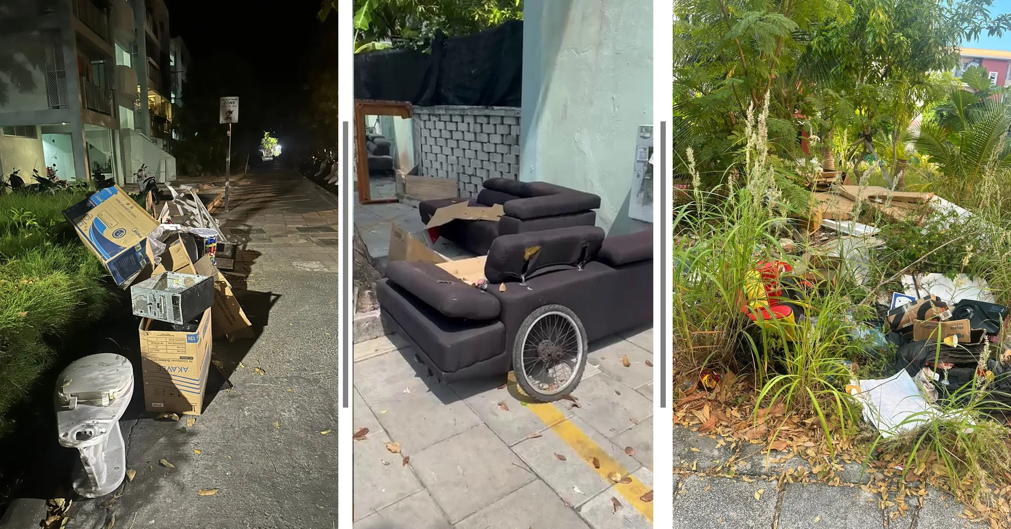 ހުޅުމާލޭ އެކި ދިމަދިމާއިން ބޭރަށް ނެރެ އުކާލާފައި ހުރި ބައެއް ކުނިތައް -