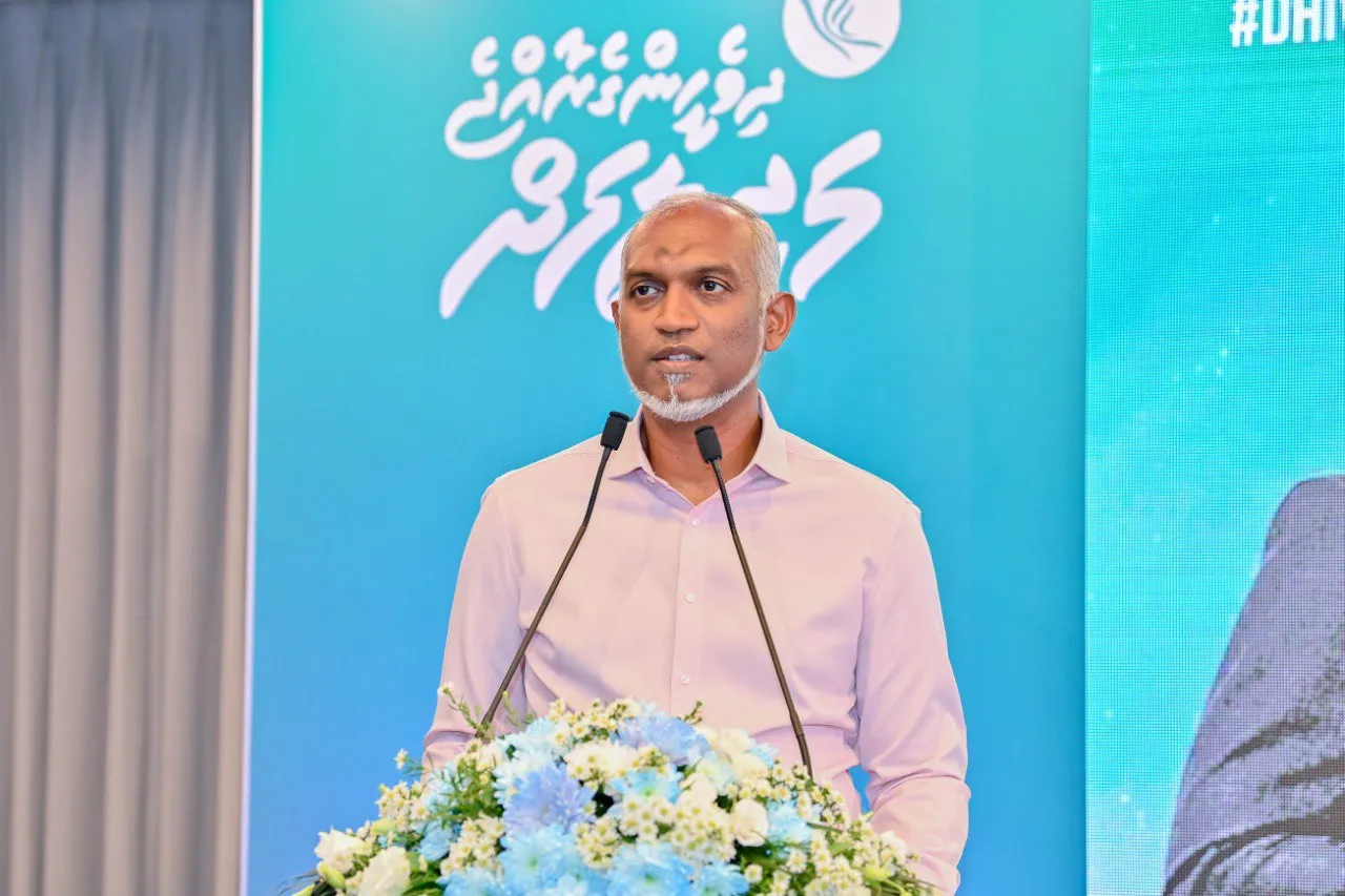 ރައީސް ޑރ.މުޙައްމަދު މުޢިއްޒު-- ފޮޓޯ: ޕީޕީއެމް/ޕީއެންސީ