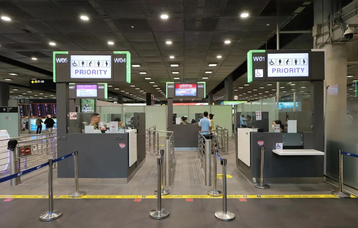 Priority Immigration counter at a Thai Airport (Photo/Airports of Thailand Public Company Limited)