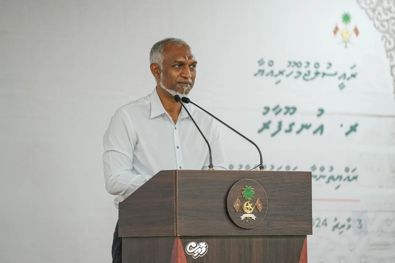 އުނގޫފާރު ޖަލްސާގައި ރައީސް މުޢިއްޒު ވާހަކަދައްކަވަނީ--ފޮޓޯ/ ވޮއިސް