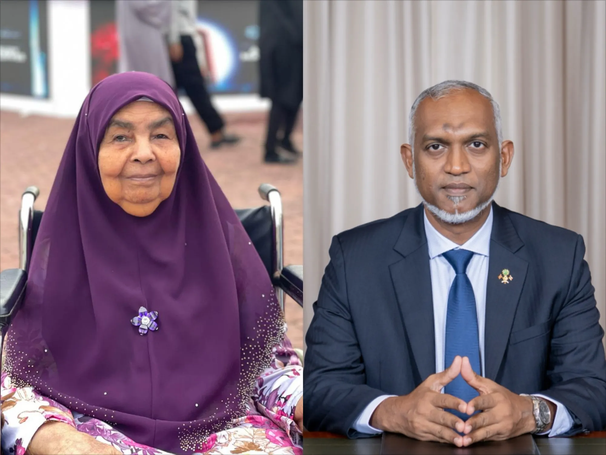 ރައީސް މުޢިއްޒު އަދި ޢަބްދުالله ނާޞިރުގެ މަންމާފުޅު ޝަރީފާ މުޙައްމަދު