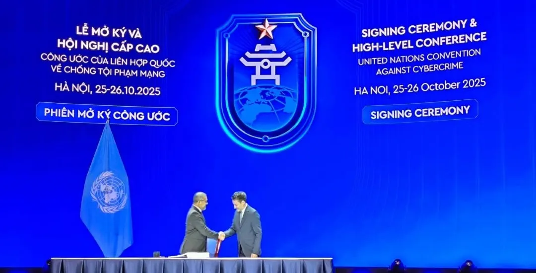 ޔުނައިޓަޑް ނޭޝަންސް ކޮންވެންޝަން އަގެއިންސްޓް ސައިބަރކްރައިމްގައި ދިވެހިރާއްޖެ އިން ސޮއިކޮށްފި