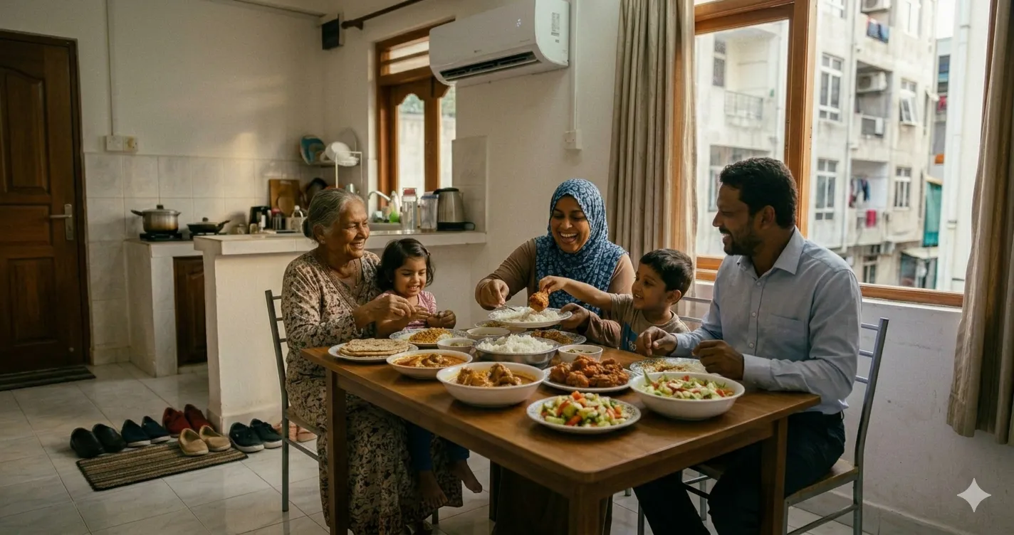 ހުކުރު ދުވަހުގެ ކެއުން: ޢާއިލީ ގުޅުން ބަދަހިކޮށްދޭ ރީތި ސަގާފަތެއް