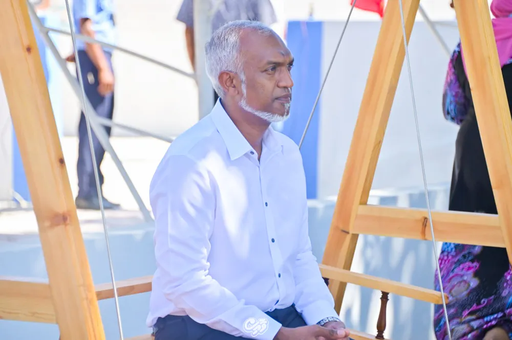 ރައީސުލްޖުމްހޫރިއްޔާ ޑރ މުހައްމަދު މުޢިއްޒު-- ފޮޓޯ/ ވޮއިސް