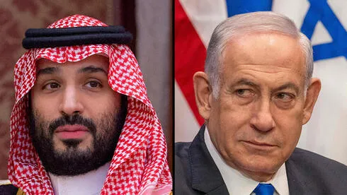 Saudi Arabian Crown Prince Mohammed bin Salman (left), and Israeli Prime Minister Benjamin Netanyahu (right) (Photo/ynetnews)
