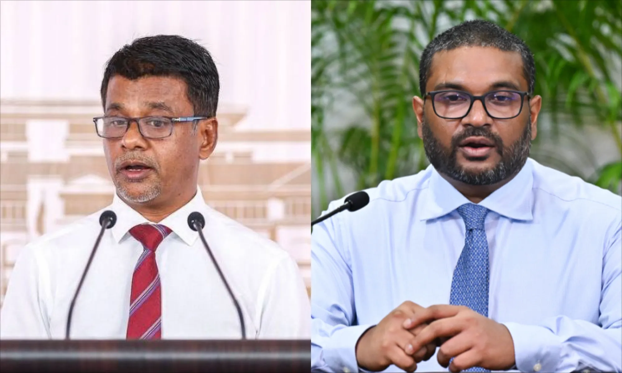 ނާޒިމް އާއި ޣައްސާން މަގާމުން އިސްތިއުފާ ދެއްވައިފި
