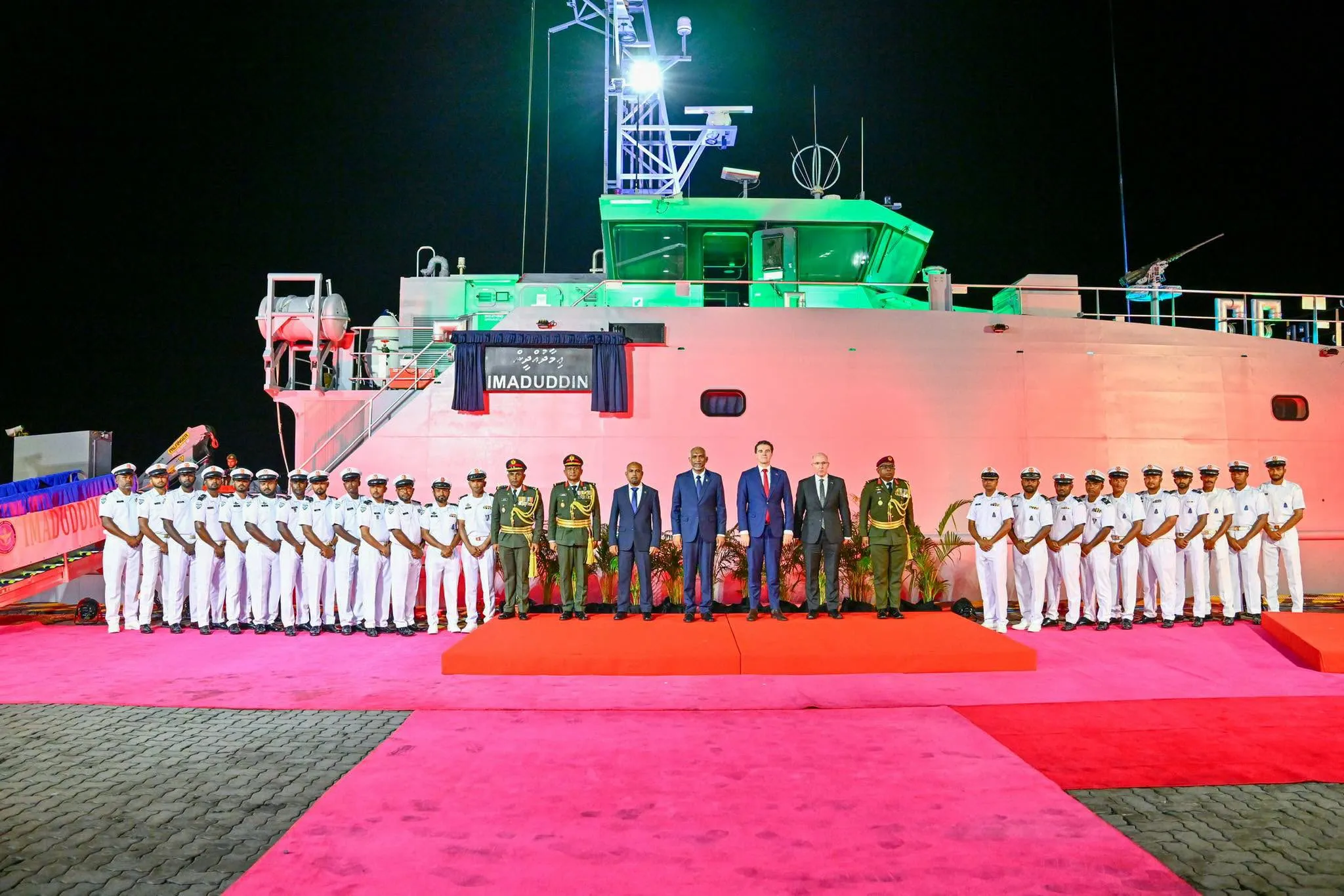 އޮސްޓްރޭލިއާއިން ލިބުނު އަސްކަރީ މަނަވަރު "ޢިމާދުއްދީން" ރަސްމީކޮށް ޚިދުމަތަށް ނެރެފި
