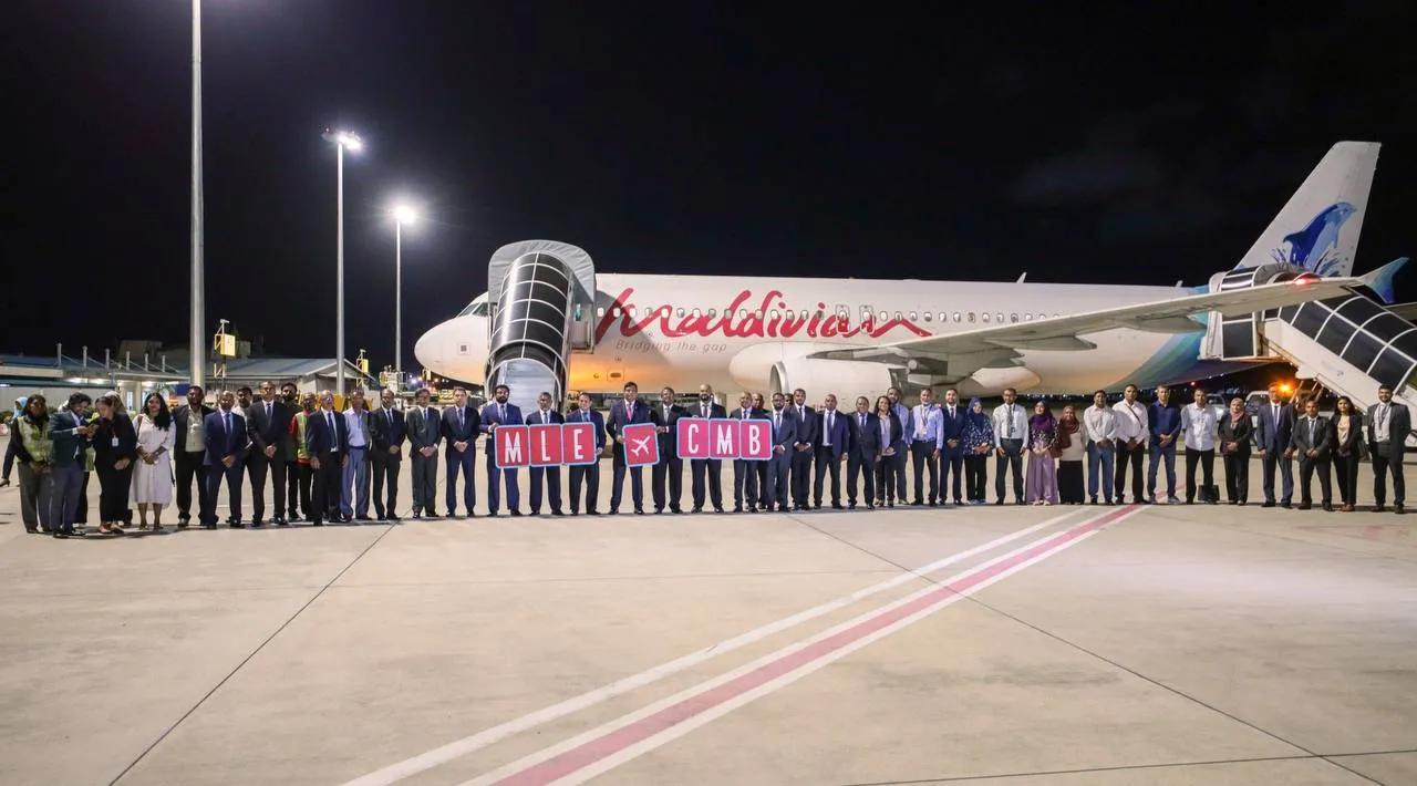 Ceremony held last night to commence direct flights to Colombo (Photo/MaldivianAero)
