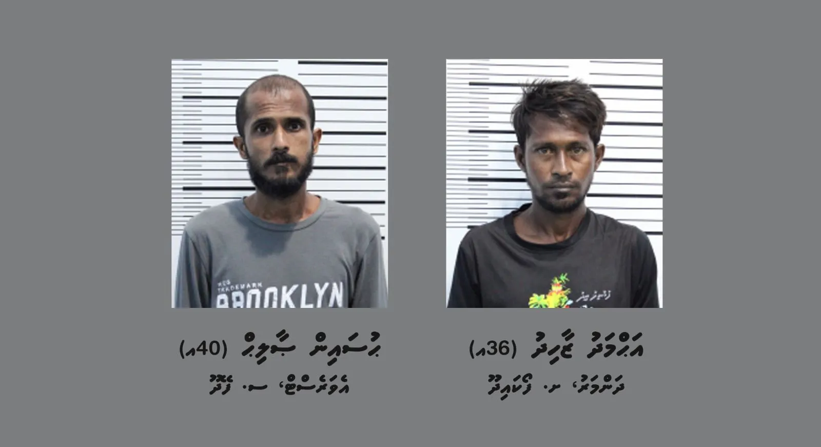 ތަހުގީގަށް ހާޒިރުވާން ފުލުހުން ހޯދަން އިއުލާނުކުރި ދެ މީހުން:ފޮޓޯ/ ފުލުހުން