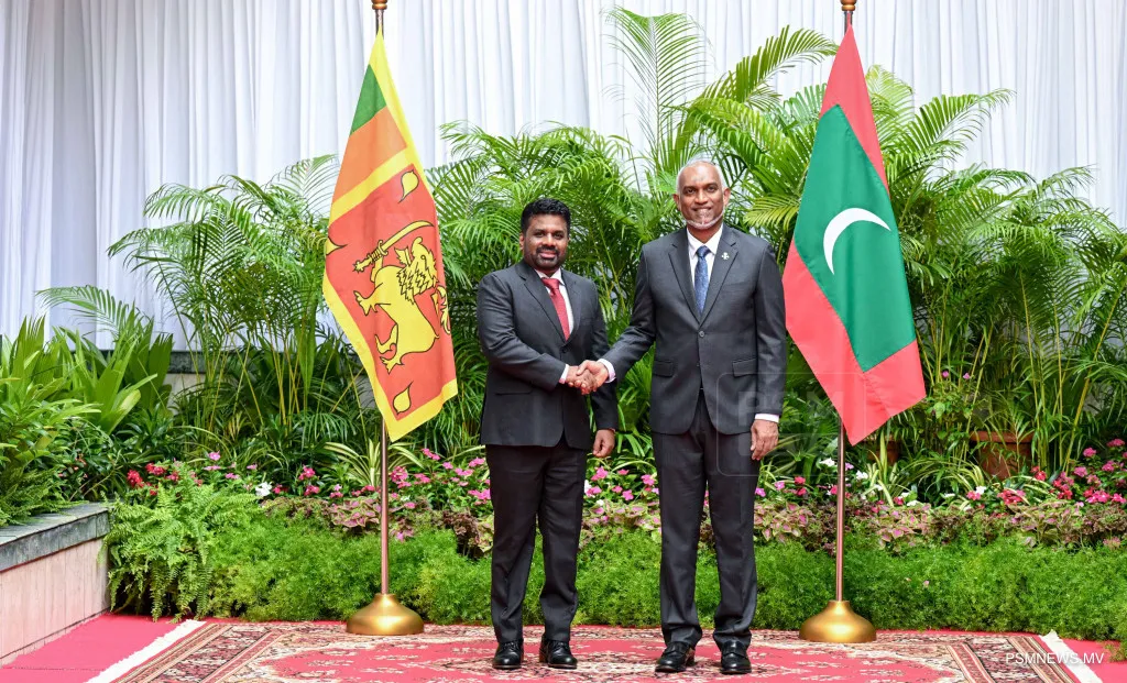 President Dr Mohamed Muizzu and Srilanka President Anura Kumara Dissanayake (Photo/President's Office)