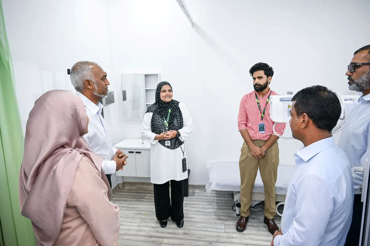 President Dr. Muizzu inaugurating the 1st Urban Primary Healthcare Centre in Male’ region (Photo/President's Office)