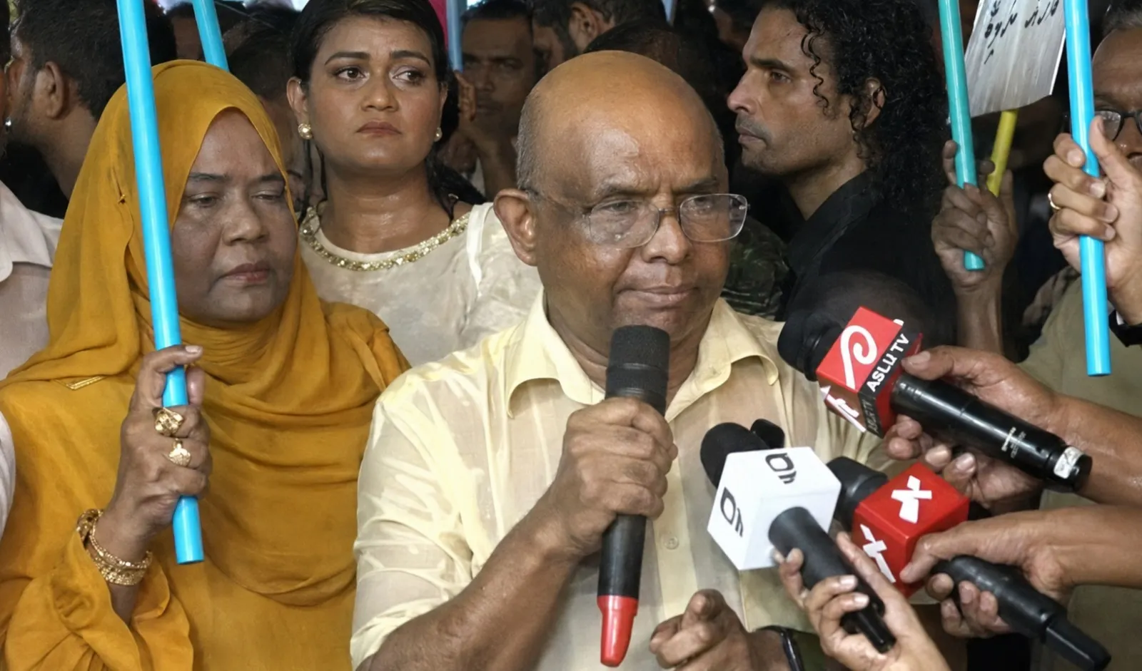 އެމްޑީޕީ ރޭގެ މުޒާހަރާގައި އަބްދުﷲ ޝާހިދު..