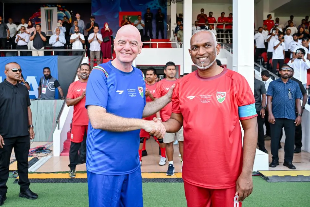 FIFA President joins Maldives President in celebrating the diamond jubilee of Maldivian football