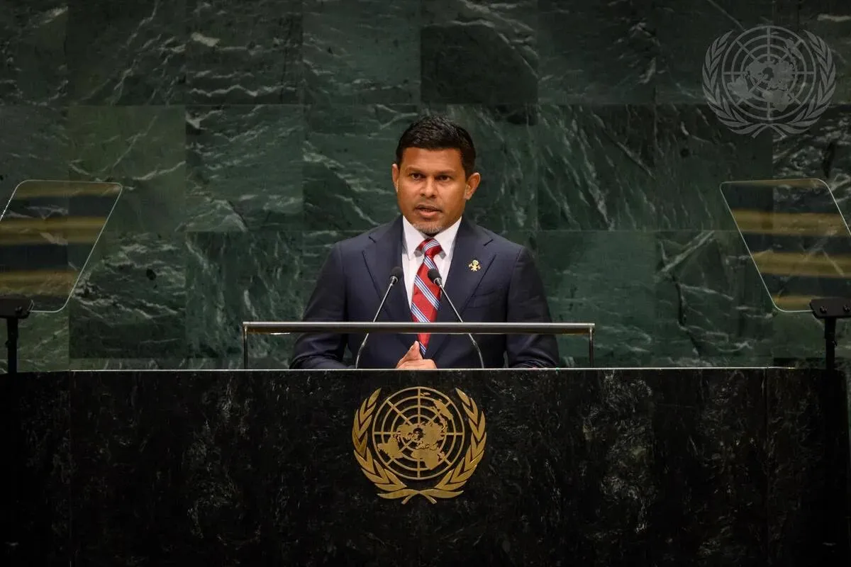 ރައީސުލްޖުމްހޫރިއްޔާގެ ނައިބު އަލްއުސްތާޛު ޙުސައިން މުޙައްމަދު ލަޠީފް; ފޮޓޯ / ޔޫއެން