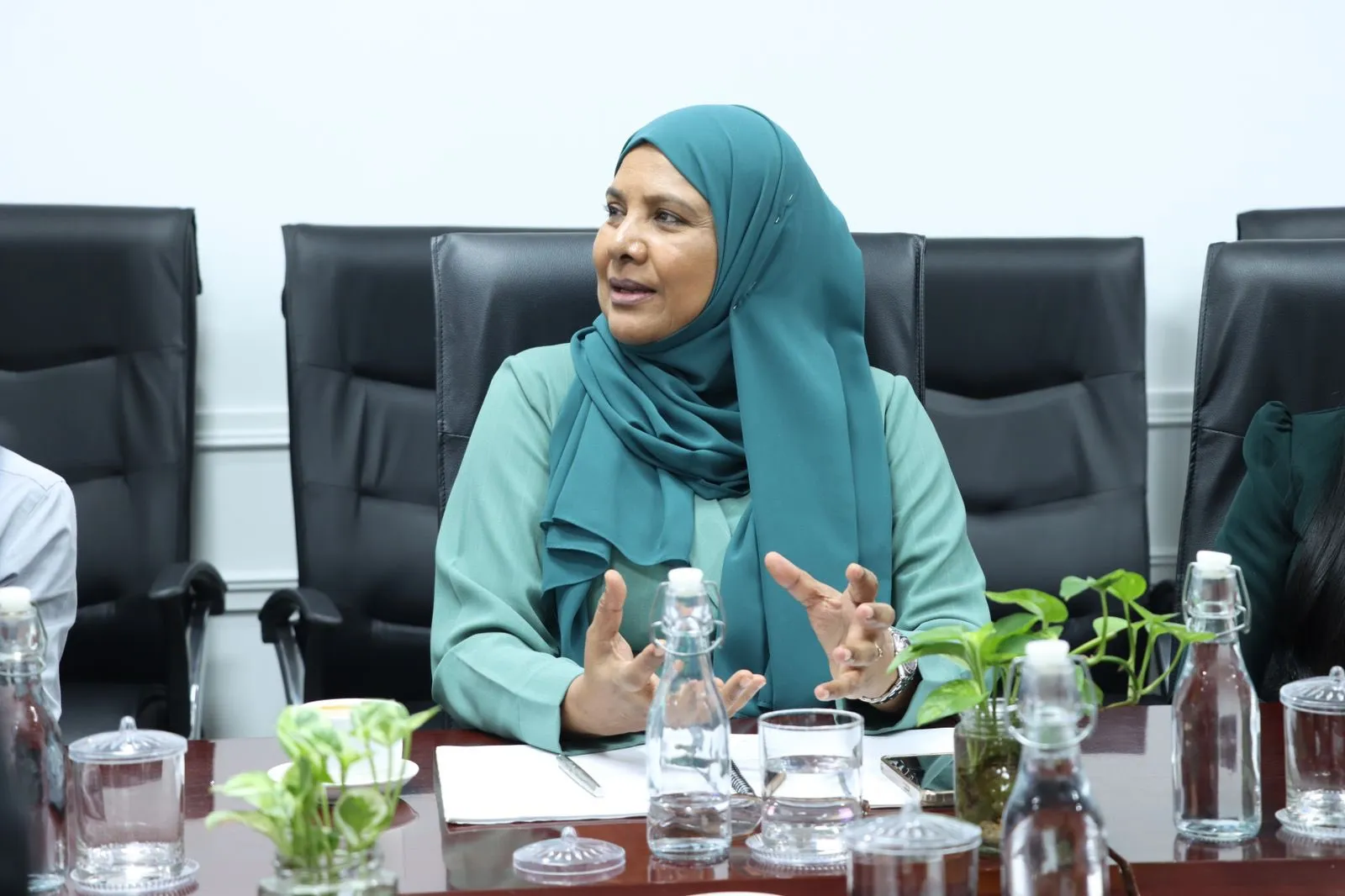 މިނިސްޓަރ އައިޝަތު ޝިހާމް ޔުނިސެފްގެ މަންދޫބު ޑރ. އެޑްވަރޑް އައްޑައި އާއި ބައްދަލުކުރައްވައިފި