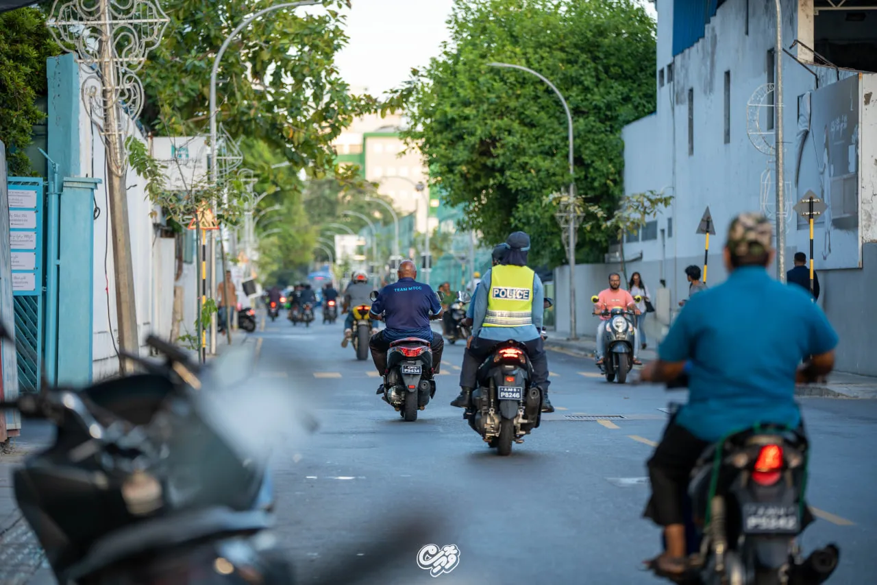 މާލެ ސިޓީގެ މަގެއް މަތި -- ފޮޓޯ: ވޮއިސް