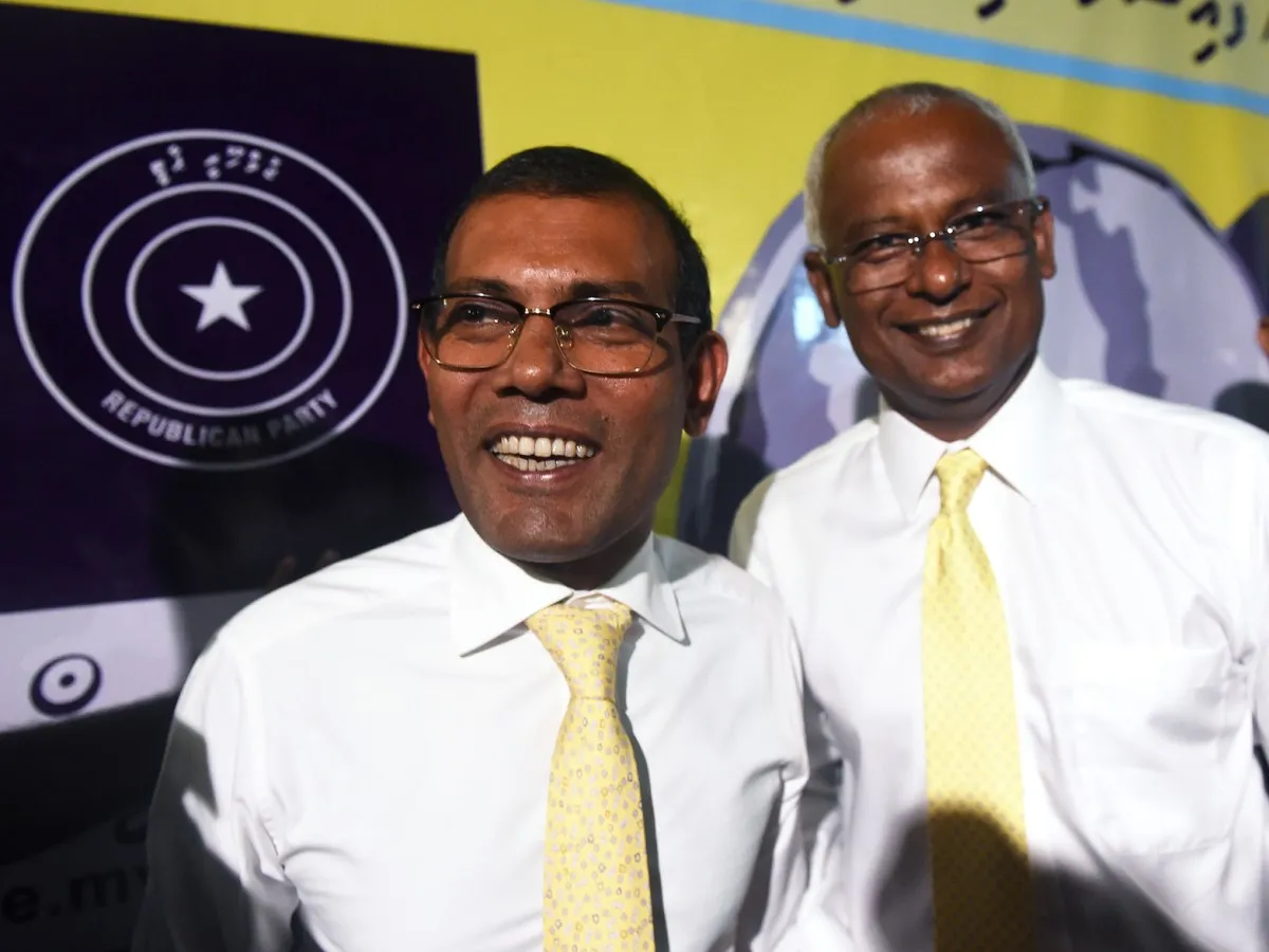 President Nasheed and President Solih, Source: Asiatimes
