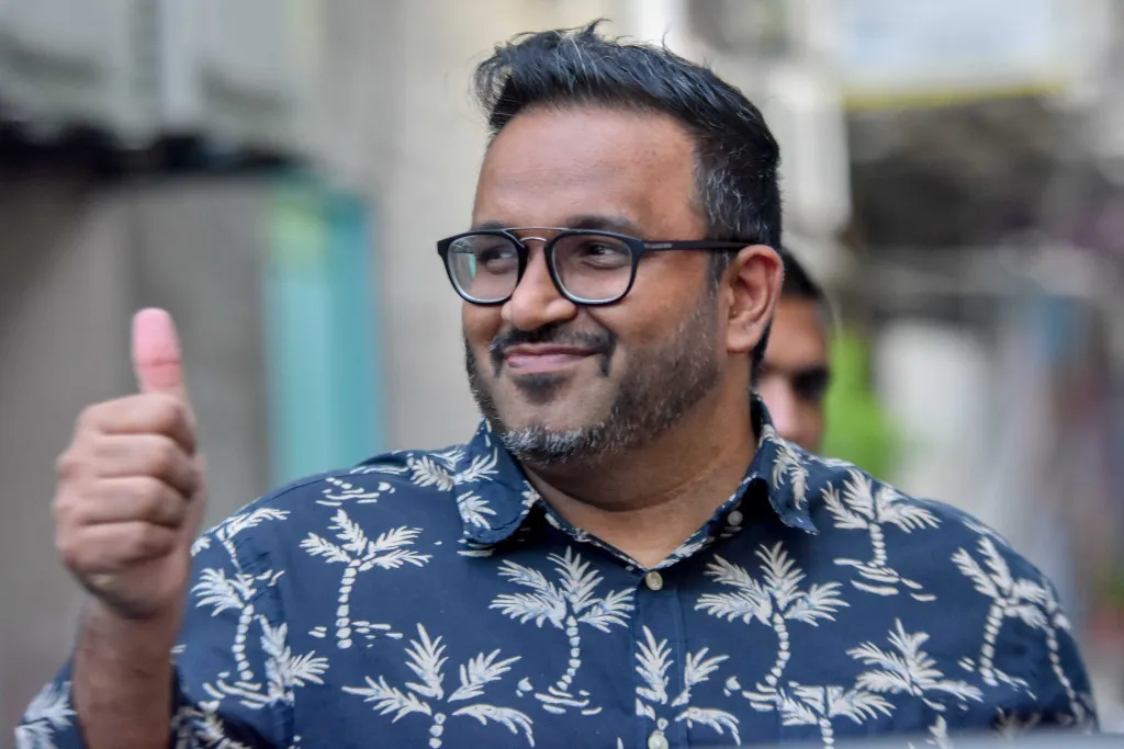 Adeeb giving a thumbs up