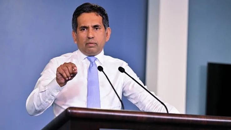 އިޤްތިޞާދީ ތަރައްޤީއާއި ވިޔަފާރިއާ ބެހޭ ވަޒީރު މުޙައްމަދު ސަޢީދު /ފޮޓޯ: ރައީސް އޮފީސް