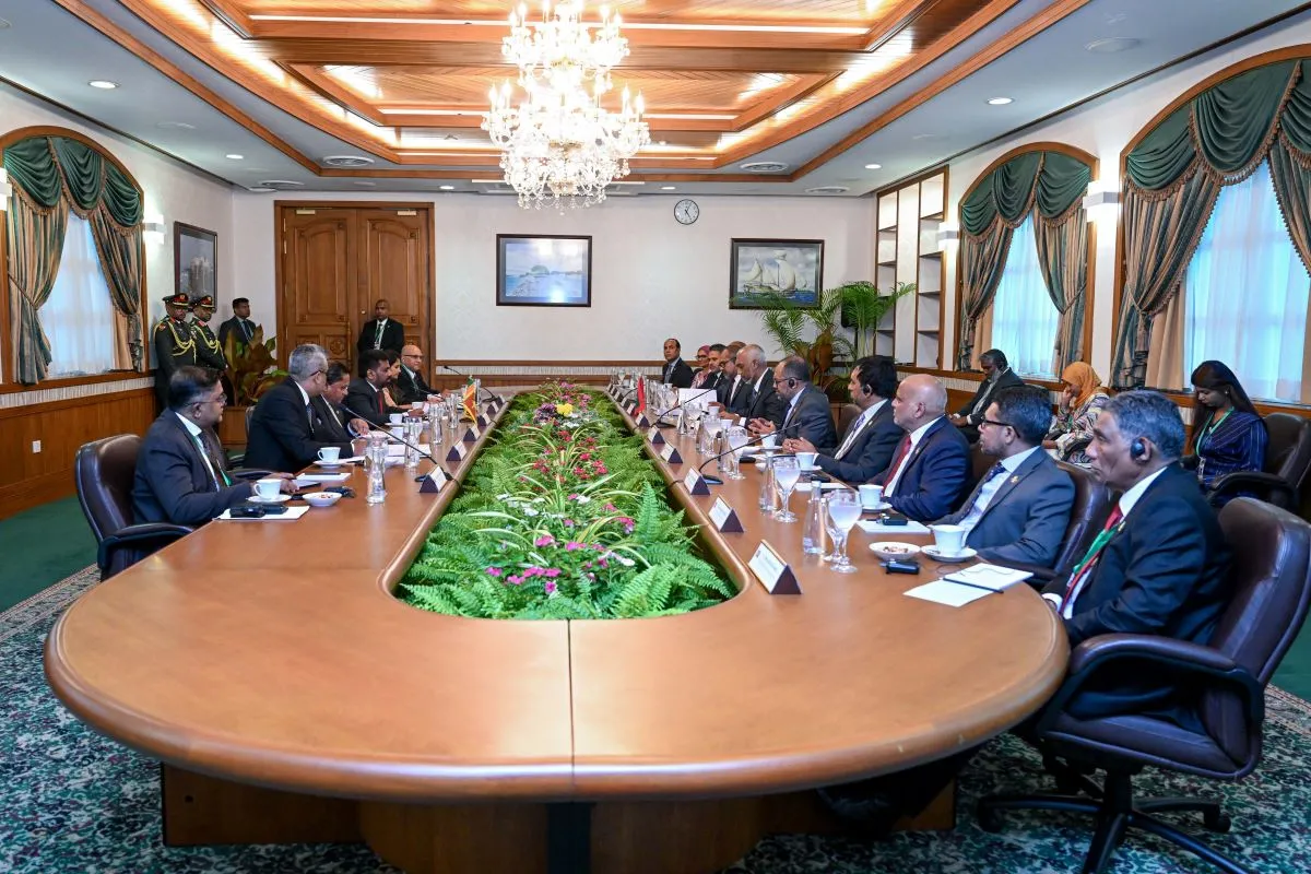 Maldives-Sri Lanka official discussions being held (Photo/President's Office)