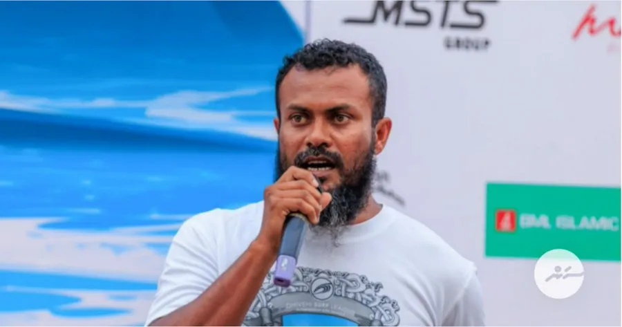 president of Maldivian surfing association Mohamed Sobah-- photo: sun online
