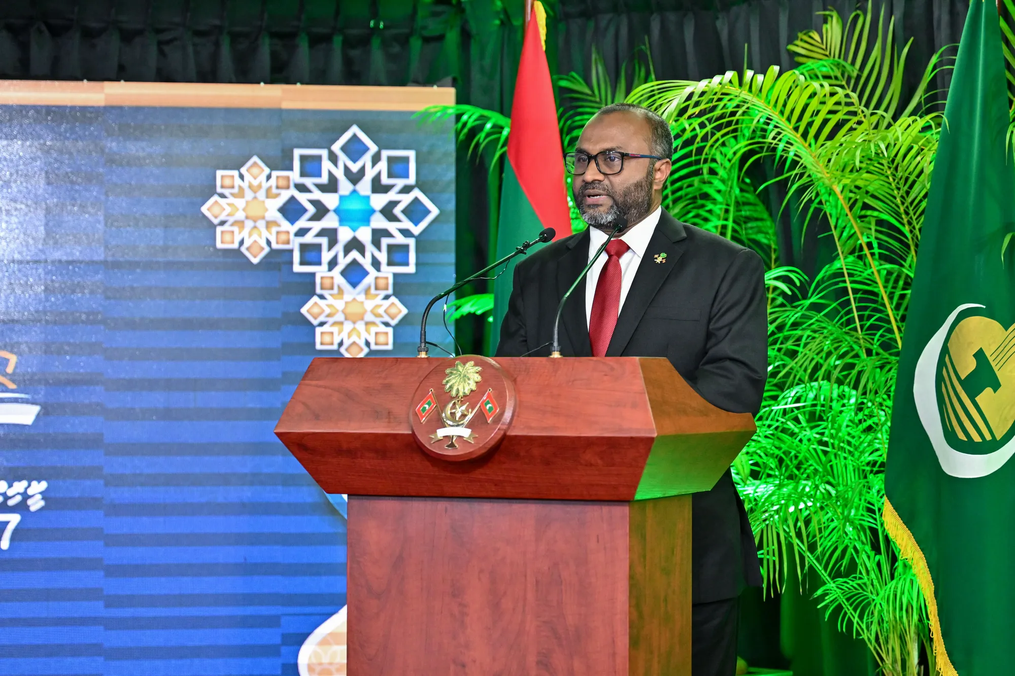 އިސްލާމީ ކަންތައްތަކާ ބެހޭ ވަޒީރު ޑރ. މުޙައްމަދު ޝަހީމް އަލީ ސަޢީދު -- ފޮޓޯ: ރައީސް އޮފީސް