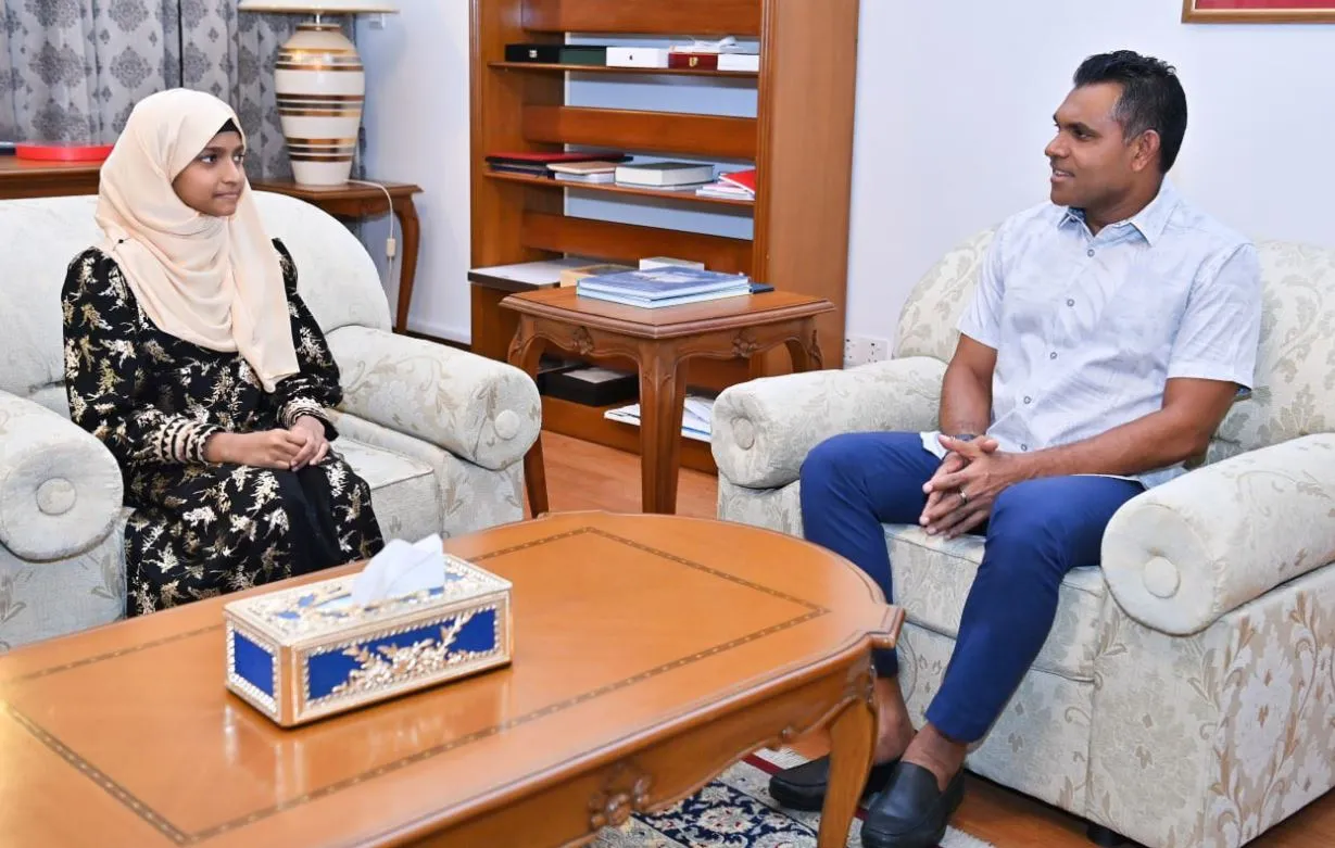 އަލްހާފިޒާ ޝާޔާ އަށް ރައީސުލްޖުމްހޫރިއްޔާގެ ނައިބު މަރުހަބާ ދަންނަވައިފި