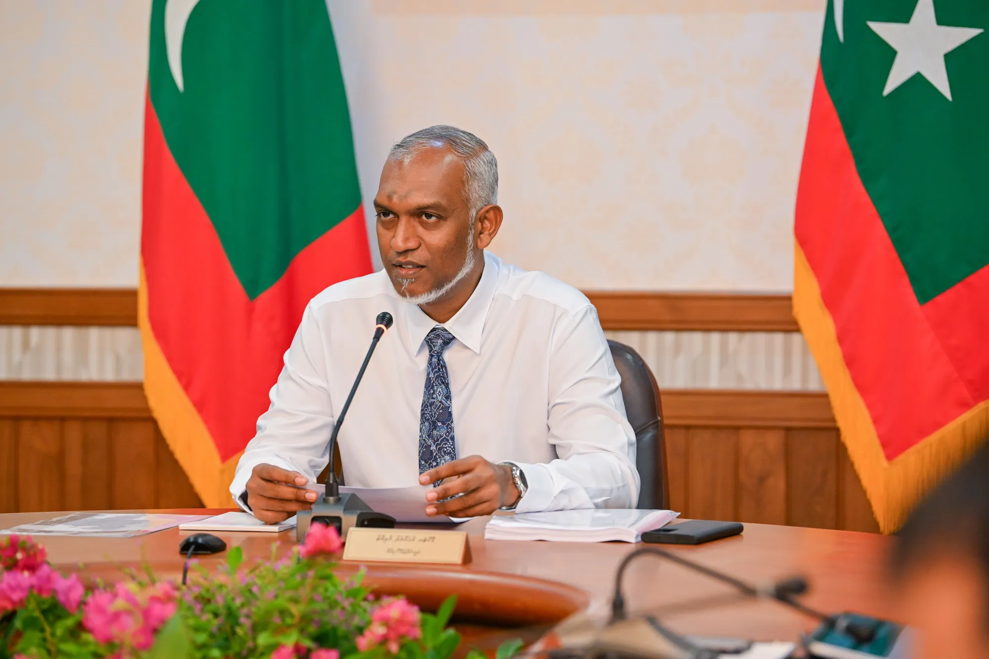 ރައީސް ޑރ.މުޙައްމަދު މުއިއްޒު -- ފޮޓޯ: ރައީސް އޮފީސް