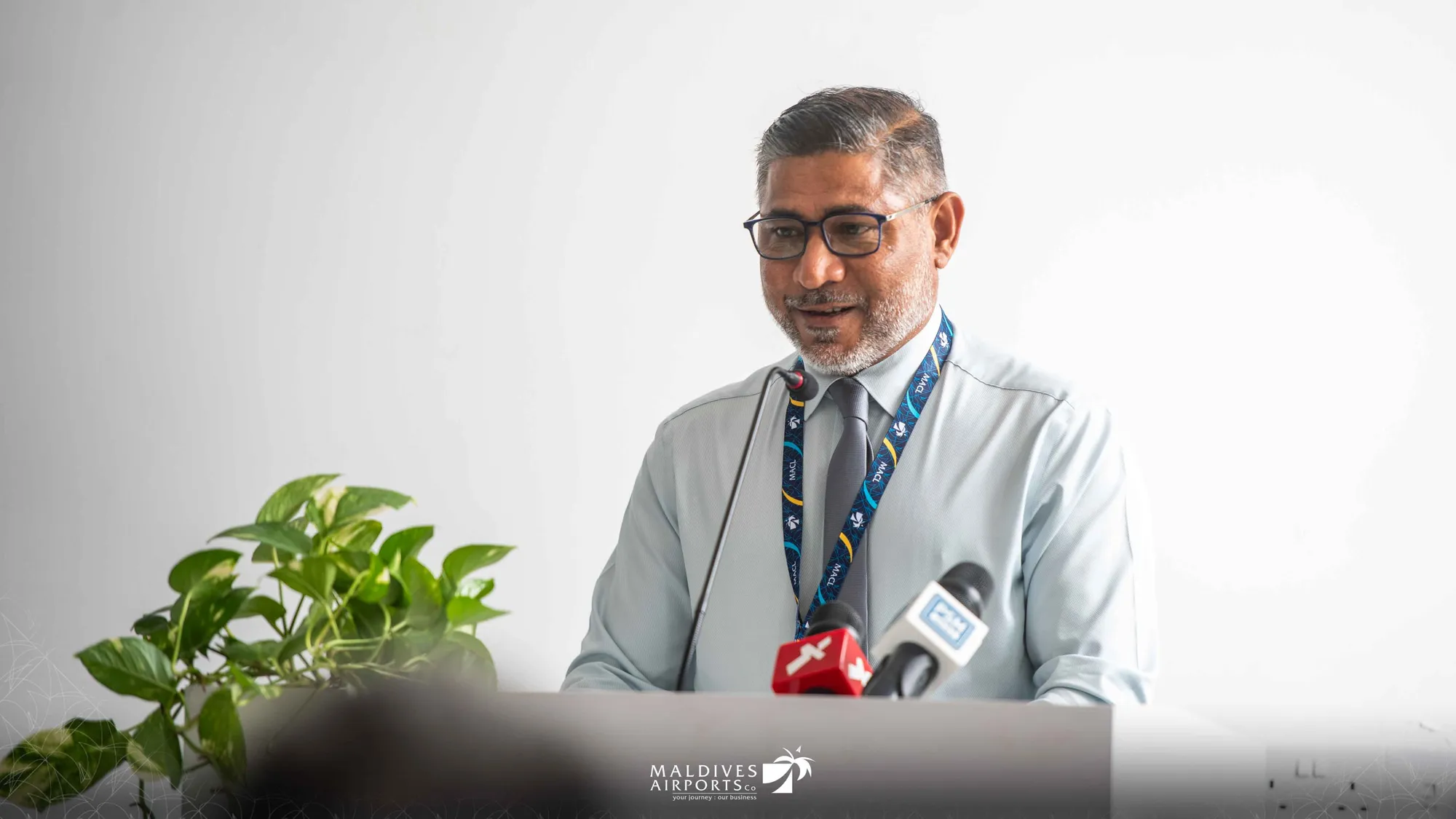 އެމްއޭސީއެލްގެ ސީއީއޯ އަދި މެނޭޖިންގ ޑިރެކްޓަރ އިބްރާހީމް މުޙައްމަދު ޝަރީފް-- ފޮޓޯ: އެމްްއޭސީއެލް