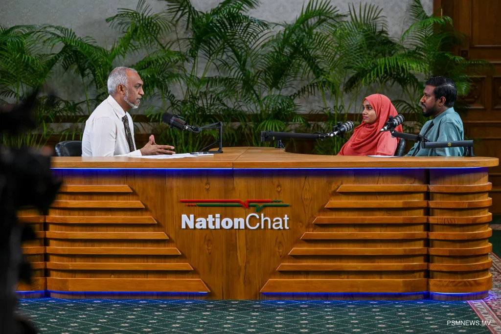 ރައީސް ޕީއެސްއެމްގެ ޕްރޮގްރާމަކަށް އިންޓަވިއު ދެއްވަނީ--ފޮޓޯ: ޕީއެސްއެމް