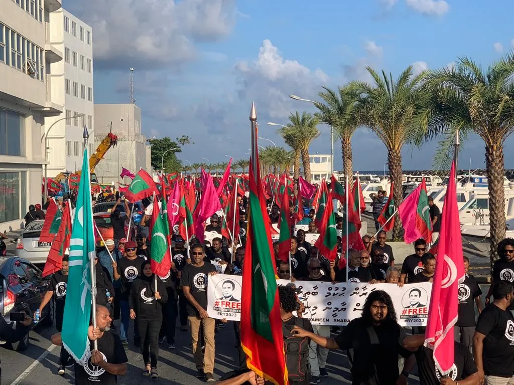 Yesterday's rally.