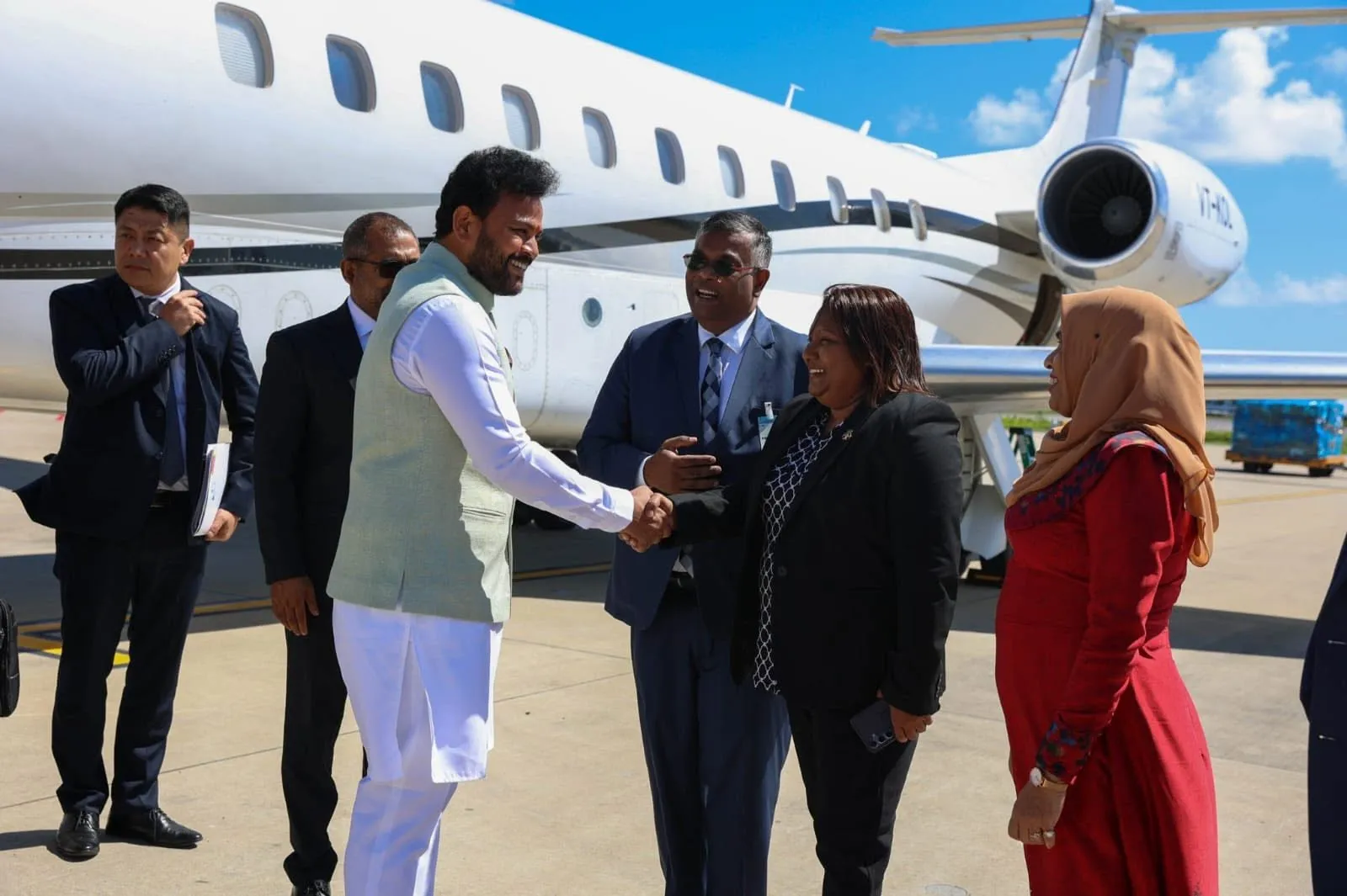 Minister of Civil Aviation of India Kinjarapu Ram Mohan Naidu visiting Maldives (Photo/Minister Kinjarapu Ram Mohan Naidu)