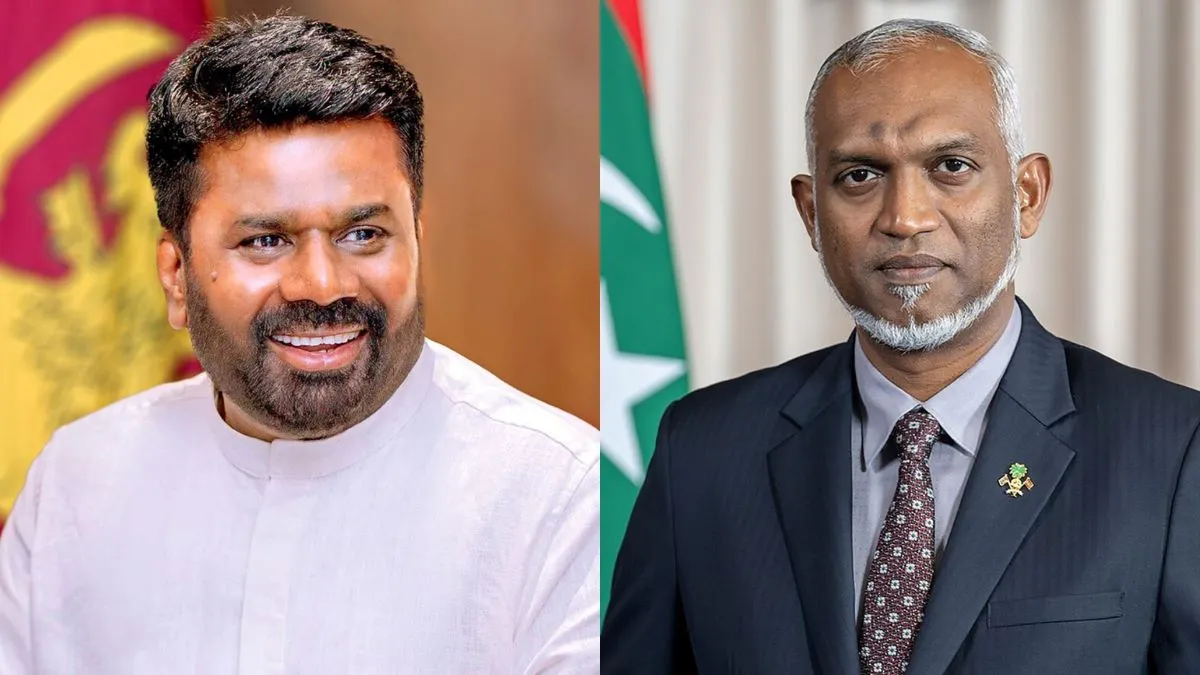 President of Sri Lanka Anura Kumara Dissanayake and President Dr. Muizzu