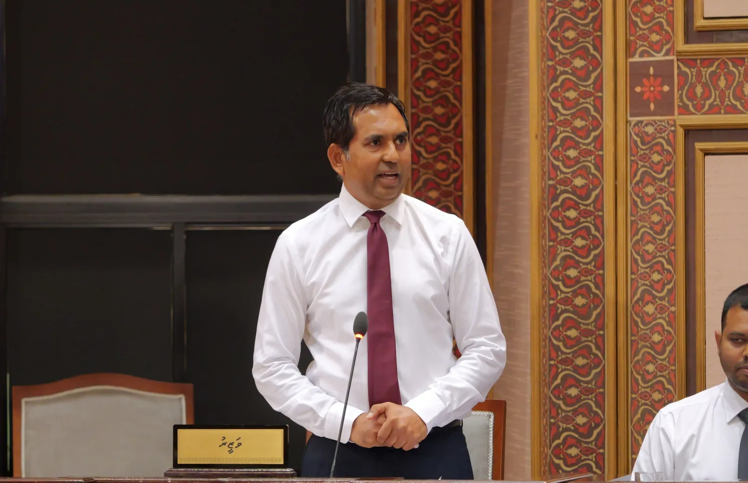 Minister of Economic Development and Trade, Mohamed Saeed in Parliament (Photo/Parliament)