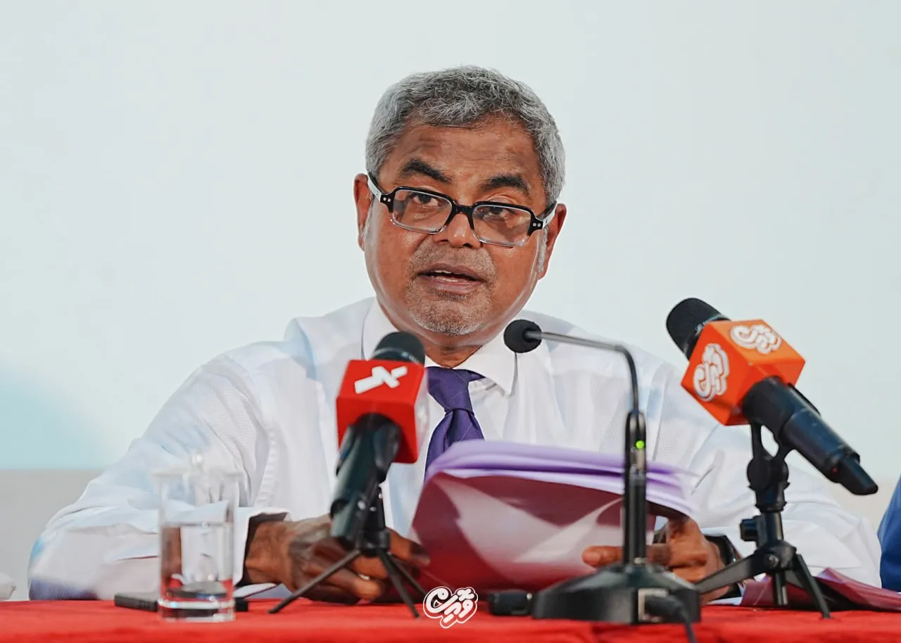މޫސުމީ ބަދަލުތަކާ ތިމާވެއްޓާއި ހަކަތައާއި ބެހޭ ވަޒީރު ޠާރިޤް އިބްރާހިމް-- ފޮޓޯ: ވޮއިސް