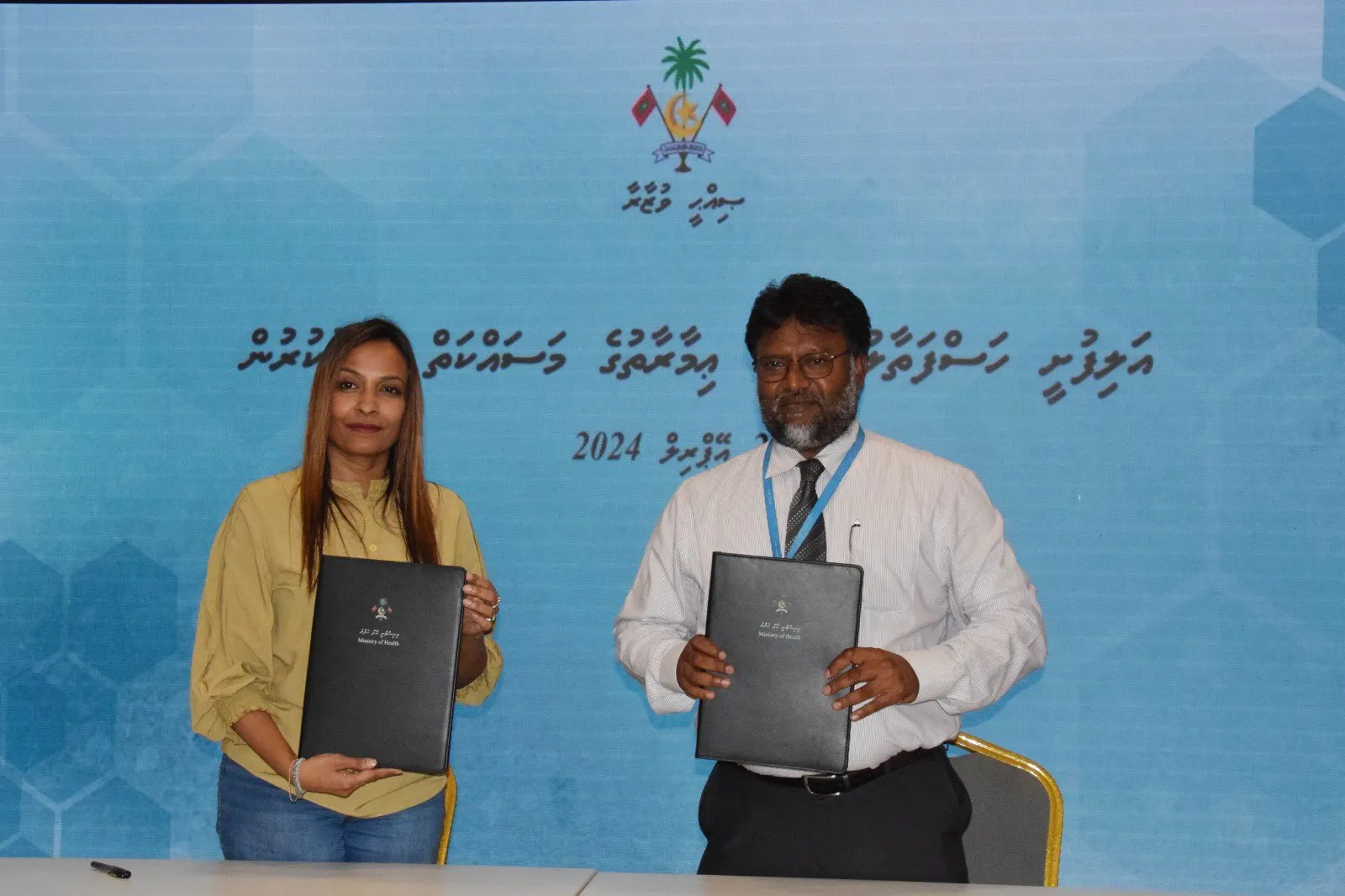 The contract signing ceremony held today (Photo/Ministry of health)