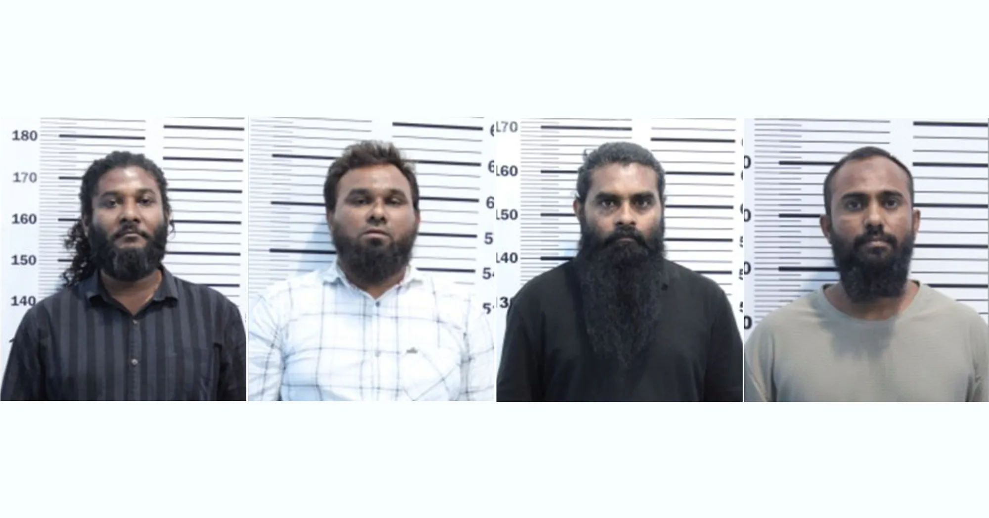 ތުހުމަތުގައި ހައްޔަރުކޮށްފައިވާ ހަތަރު މީހުން - ފޮޓޯ: ޕޮލިސް