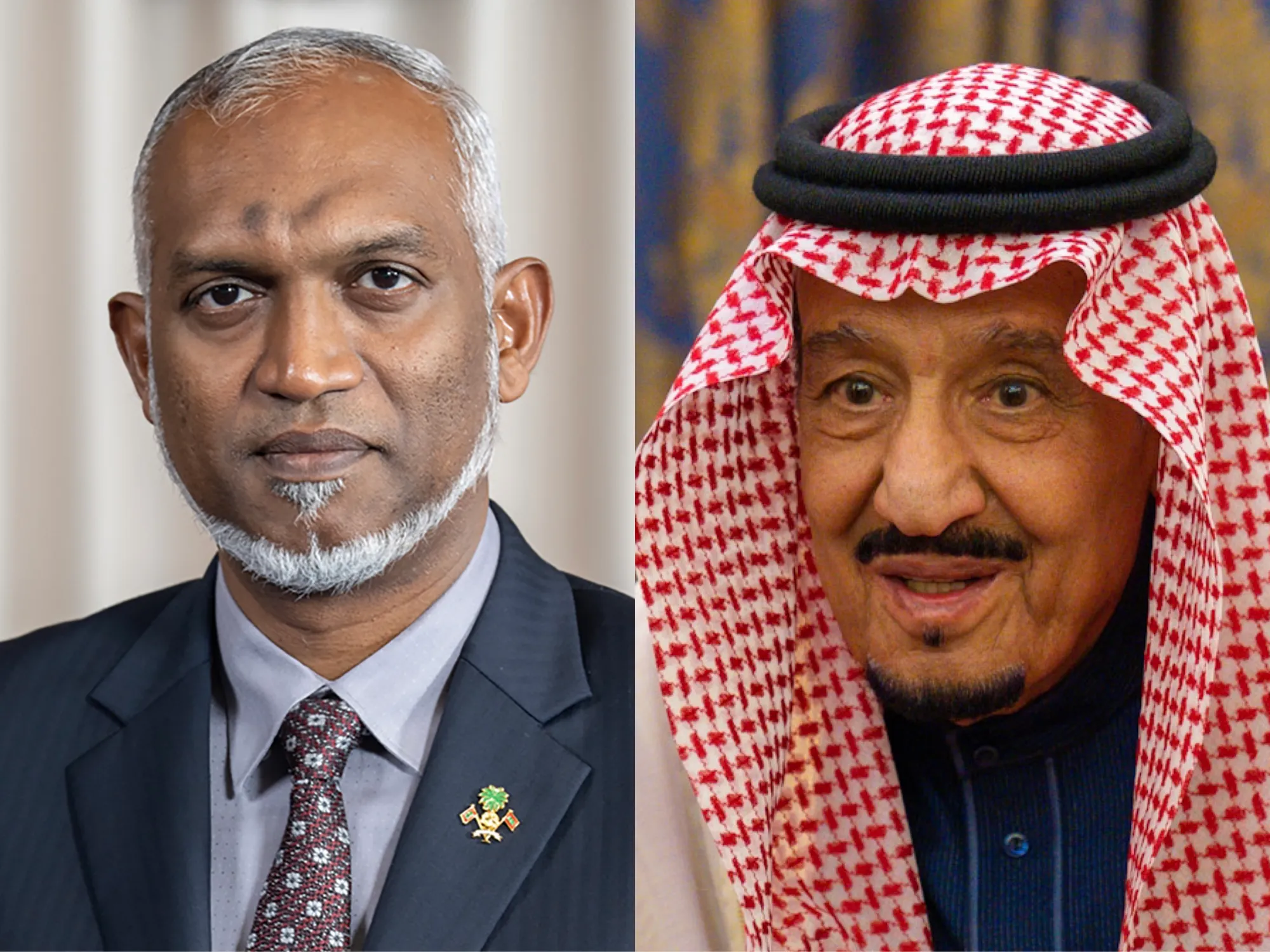 ސައުދީގެ ރަސްގެފާނު ސަލްމާން އަދި ރައީސުލްޖުމްހޫރިއްޔާ ޑރ. މުހައްމަދު މުއިއްޒު