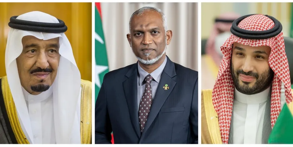 ސަޢޫދީ ޢަރަބިއްޔާގެ ރަސްގެފާނު ސަލްމާން ބިން ޢަބްދުލްޢަޒީޒް އާލް ސަޢޫދަށާއި، ސަޢޫދީ ޢަރަބިއްޔާގެ ވަލީޢަހްދު އަދި ބޮޑުވަޒީރު މުޙައްމަދު ބިން ސަލްމާން ބިން ޢަބްދުލްޢަޒީޒް އަދި ރައީސް ޑރ މުޙައްމަދު މުޢިއްޒު