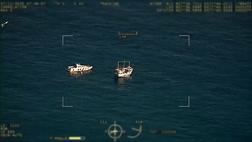 Snapshot from drone footage (Photo/MNDF)