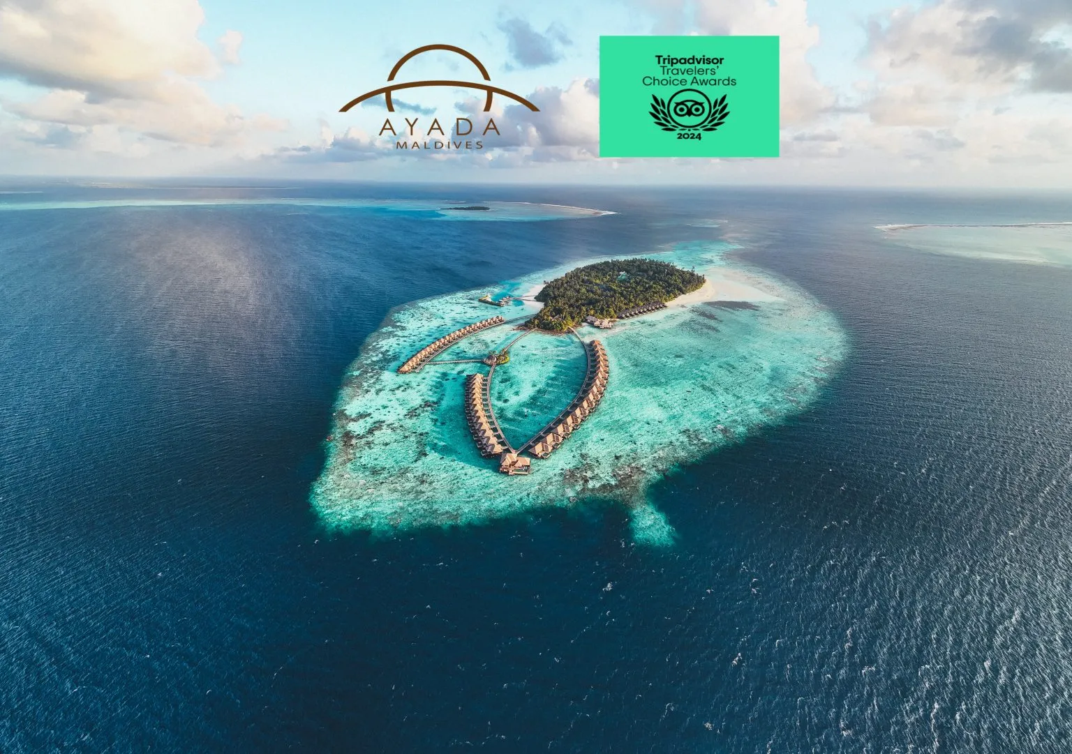 Ayada Maldives Named Tripadvisor’s No.1 Travelers' Choice in Maldives for 2024