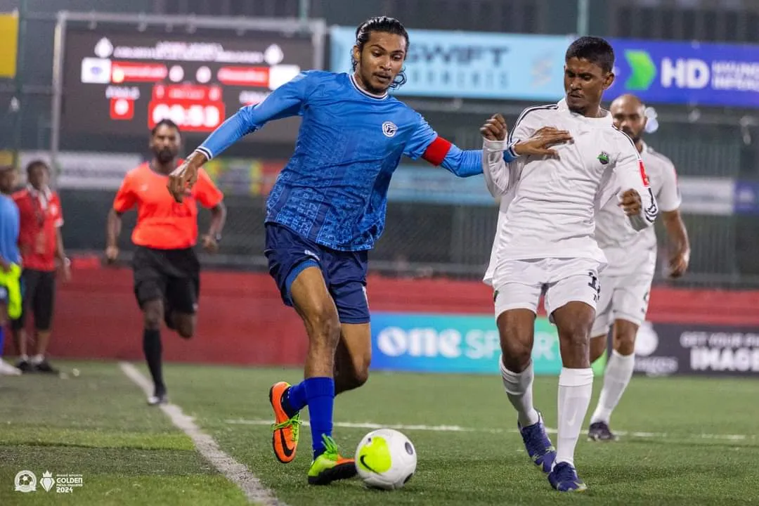 ގޯލްޑަން ފުޓްސަލް ޗެލެންޖު 2024: ޝާޒްގެ މޮޅު ކުޅުމާއެކު ދާންދޫ އަތުން ގެމަނަފުށި ފަހުވަގުތު މޮޅުވެއްޖެ